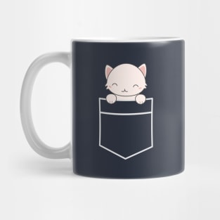 Kawaii Cat in a pocket t-shirt Mug